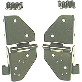 Rugged Ridge Windshield Hinges for Jeep CJ/Wrangler YJ | 11209.01 | Fits 1976-1986 Jeep CJ; 1987-1995 Jeep Wrangler YJ