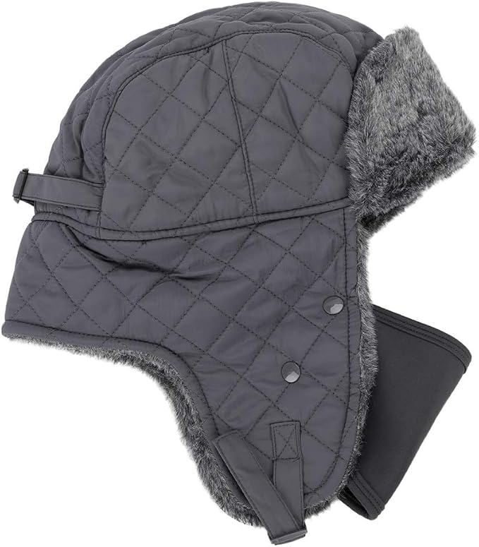 Amazon Co Jp 帽子 冬用 メンズ スキー レディース 厚手 あったか 耳当て 防風 防寒 保温 アウトドア キャップ おしゃれ ふわふわ 贈り物 人気 グレー 服 ファッション小物