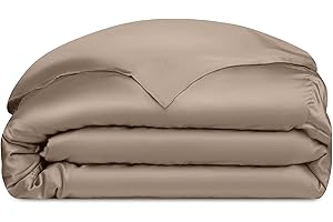 Cozy Earth Luxury Duvet Cover King - 100% Viscose from Bamboo - Ultra-Soft, Cooling & Lightweight Duvet Cover - Temperature-Regulating Bedding with Concealed Zip & Interior Snap Closures - Walnut