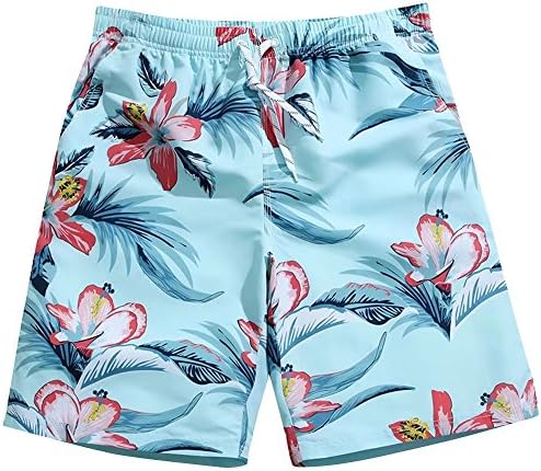 Mens Swim Trunks Quick Dry Fashion Floral Summer Board Shorts