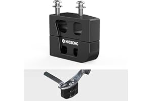 NICECNC Black Bracket Lifting Block 1" / 2" Kickstand Lift Block Footrest Pads Compatible with Harley Electra Glide Standard 
