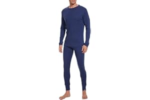 MERINNOVATION Merino Wool Base Layer Set for Men 100% Merino Wool Thermal Underwear Long Sleeve