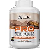 Core Nutritionals Pro Sustained Release Protein Blend, Digestive Enzyme Blend, 25G Protein, 2G Carb, 67 Servings (Chocolate Peanut Butter Cup)