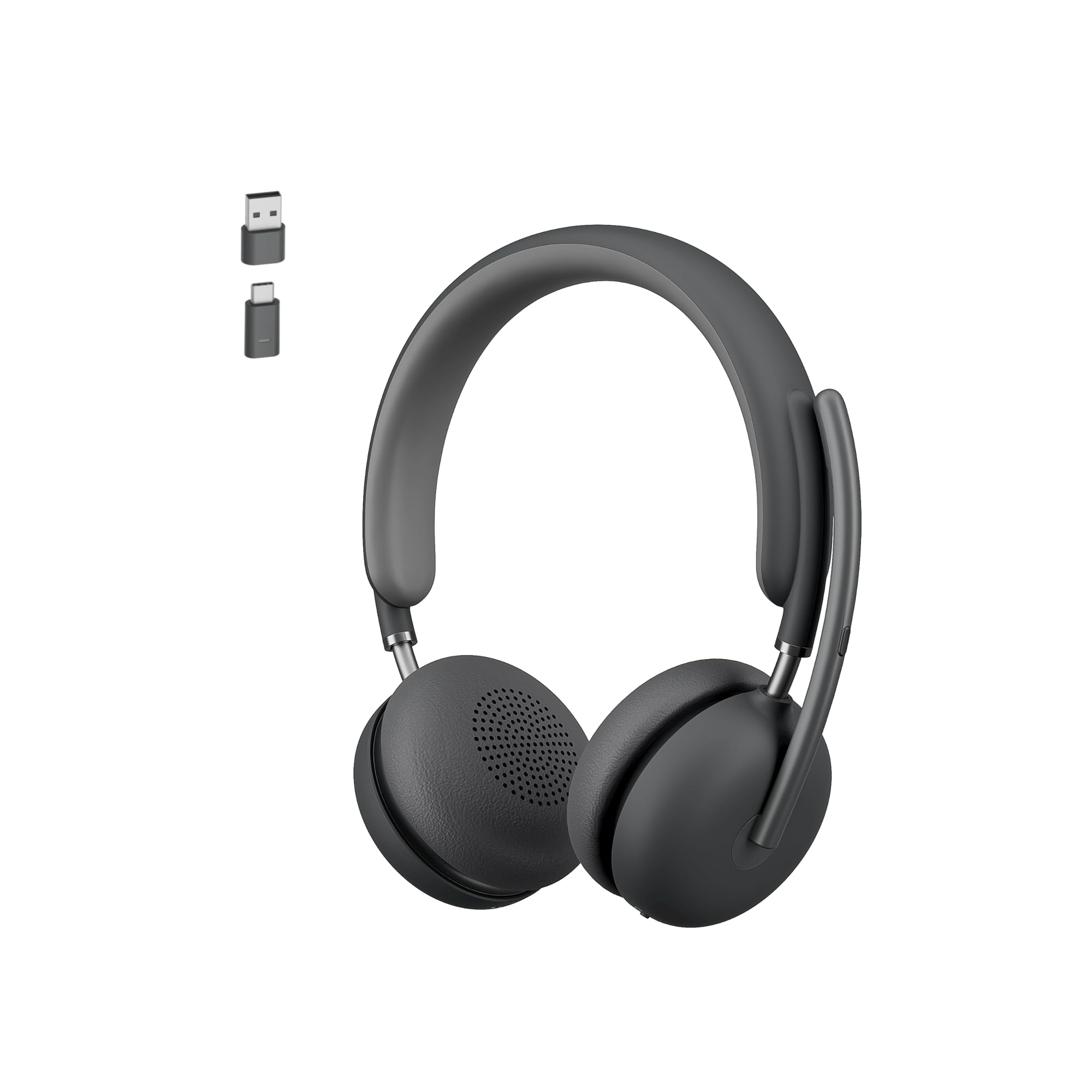 Logitech Zone 950 Premium Noise Canceling Headset with Hybrid ANC, Bluetooth, USB-C, USB-A, Certified for Zoom, Google Meet, Google Voice, and Fast Pair - Graphite