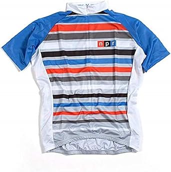 striped cycling jersey