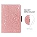 GUAGUA iPad 2 Case iPad 3 Case iPad 4 Case Glitter Sparkly 360 Degree Rotating Stand Full Body Cover Luxury PU Leather Stylus Holder Smart Auto Wake/Sleep Protective Case for iPad 2/3/4 Pink