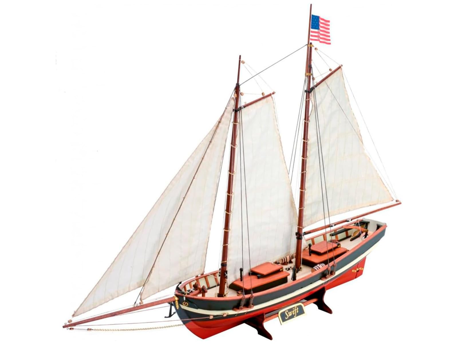 Artesania Latina – Wooden Ship Model Kit – US Pilot Boat, Swift– Model 22110-N, 1:50 Scale – Models to Assemble – Initiation Level