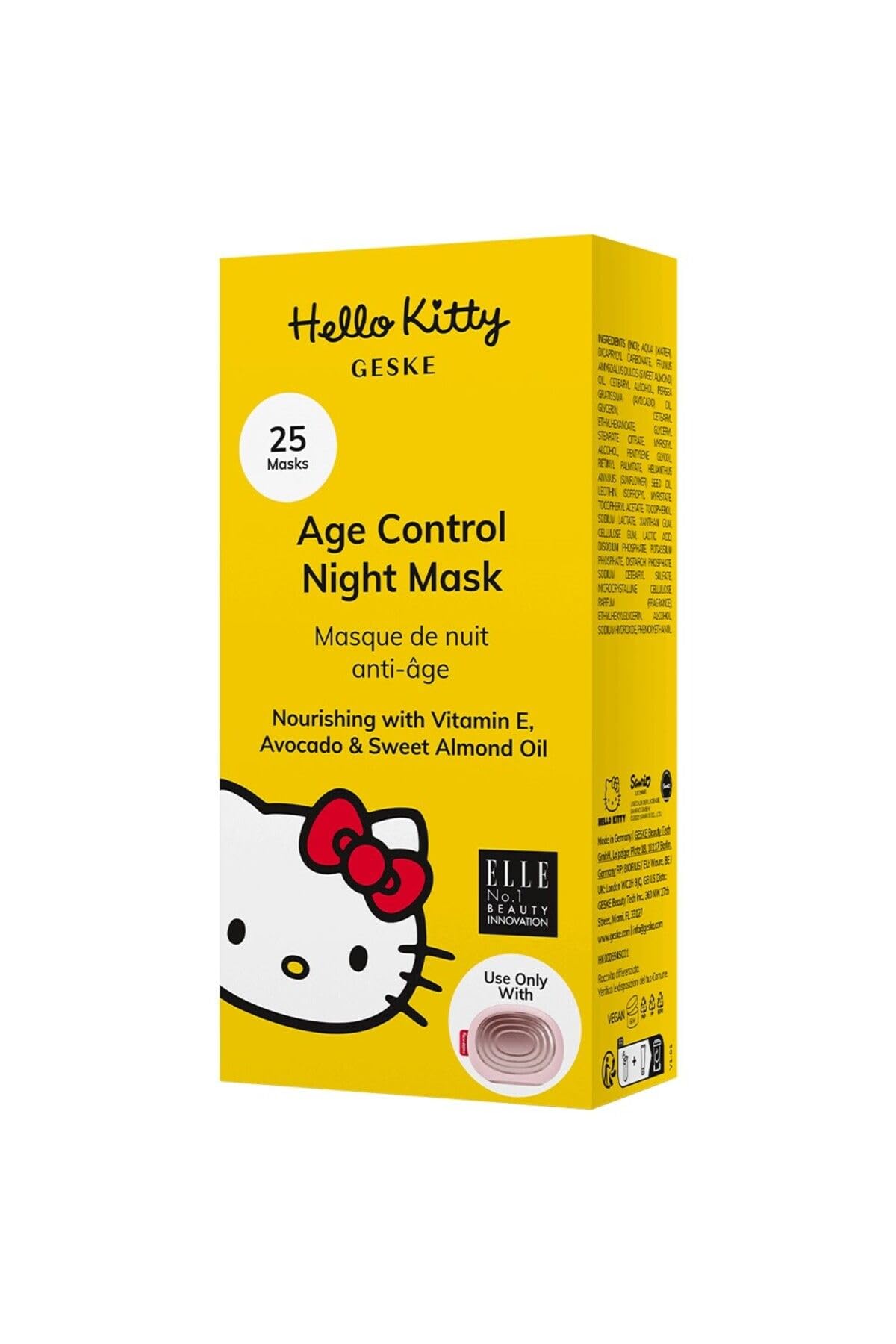 GESKE Regenerating & Repairing Night Mask | Use with Hello Kitty Sonic Warm & Cool Mask | Face Mask with Enriching Vitamins and Skin Restoring Peptides | Repairing Formula | Night-Time Skin Recovery — image 1