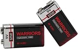 Warriors 9V Alkaline Battery 6LR61 Long Lasting 9 Volt Battery 1604D MN1604 view 1