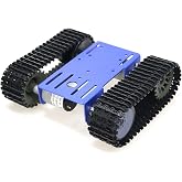 Premium Intelligent 2WD Tank Robot Chassis Platform with 2PCS DC Motors &amp; Plastic Track, RC STEAM Science Kit Compatible with PS2, WiFi, Bluetooth for School Scientific Education, Robotic Competition