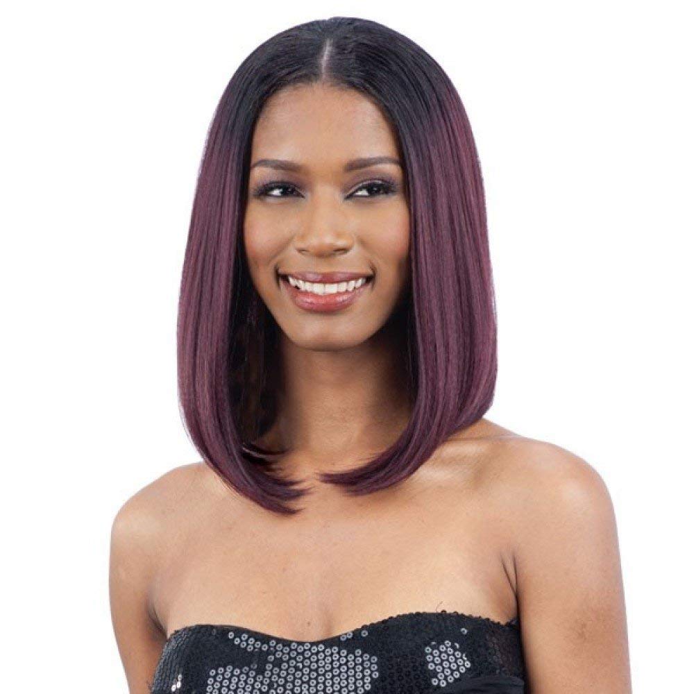 Oval Part Long Bob 2 Dark Brown Freetress Synthetic Wig