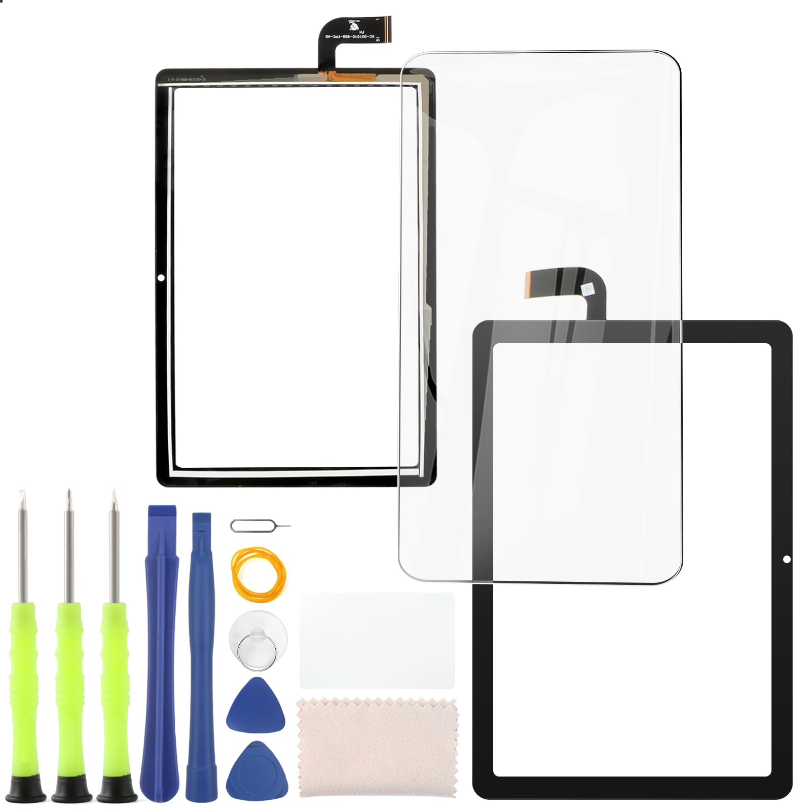 Photo 1 of 10.1 inches for Vortex Tab T10M Pro Front Glass Touch Screen Replacement for Vortex Tab T10M Pro Display Touch Screen Digitizer Assembly with Repair Tools (Black)