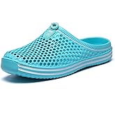 LIBINXIF Women Garden Clog Shoes Mesh Summer Breathable Slippers Beach Sandals Shower Footwear Water Shoes Walking Anti-Slip Shoes