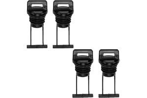 WIXGAOTK 4 Pack Boat Drain Plug Coarse Thread Standard Size Marine Yacht Raft Drain Plug Replacement for Drain Hole with T-Ha