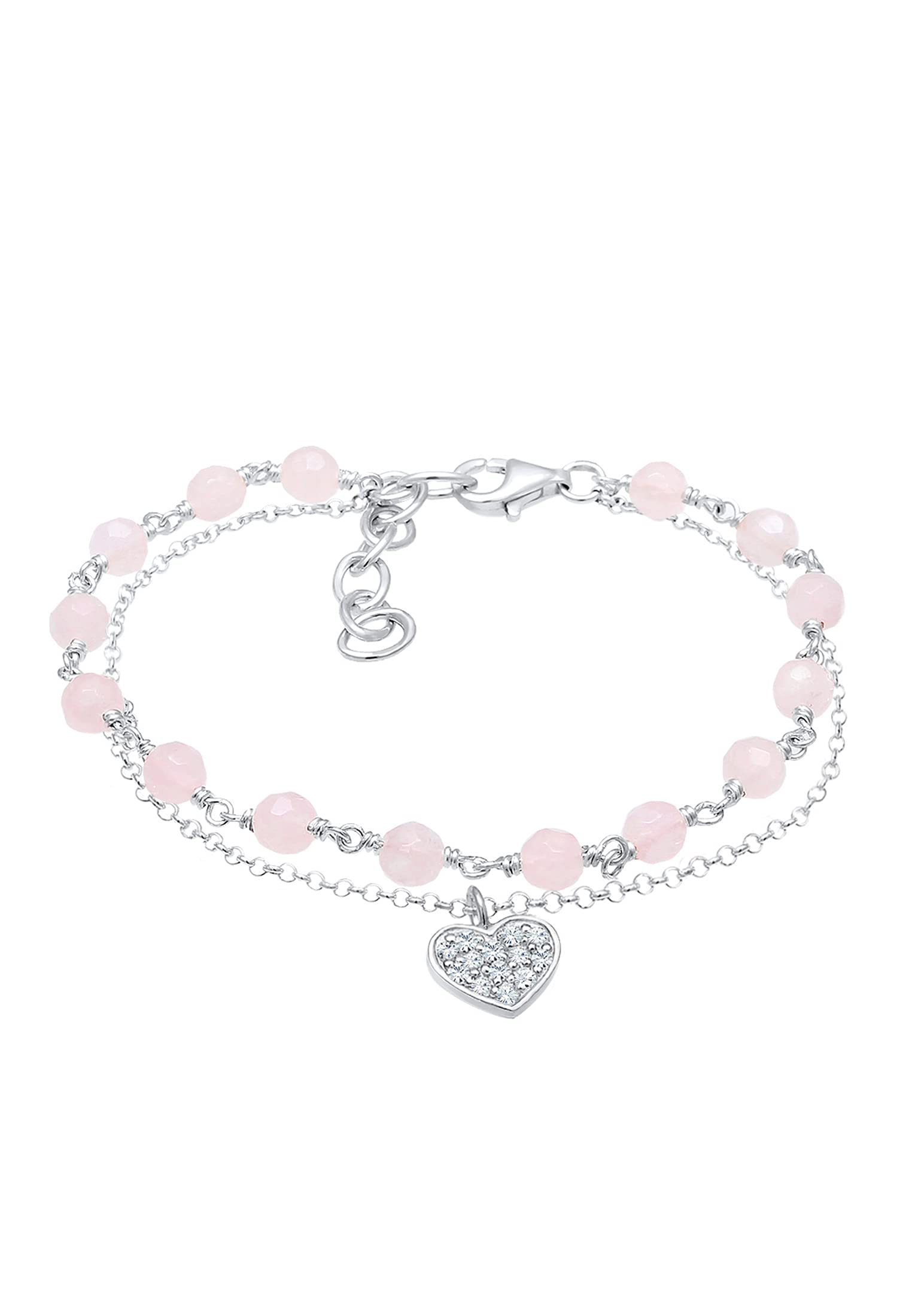 Elli Bracelet Elli Bracelet Heart Circle Summer Crystals 925 Sterling Silver