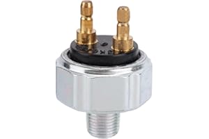 Low Pressure Hydraulic Brake Light Switch, 1/8" NPT Universal Port Brake Systems Pressure Switch 45PSI Activation for 1960s-1