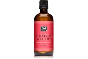 P&J TRADING P&J Fragrance Oil | Strawberry Shortcake Oil 100ml - Candle Scents for Candle Making, Freshie Scents, Soap Making Supplies, Diffuser Oil Scents