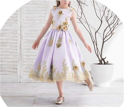 purple flower girl dresses amazon