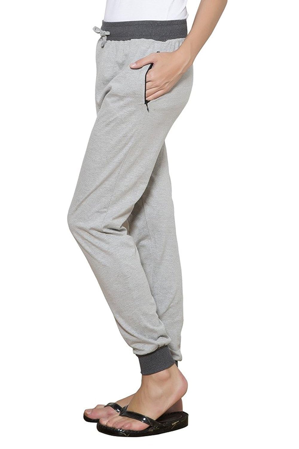 ace women's ribbed cotton track pants,pajamas,lowers