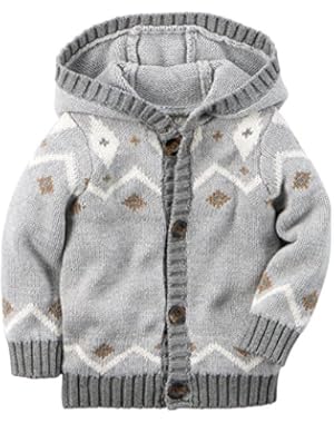Carter's Baby Boys' Fairisle Print Sweater-Heather