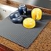 Miusco Large Silicone Dish Drying Mat, Gray 20
