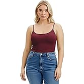 Emmalise Women's Basic Casual Long Camisole Adjustable Strap Cami Layering Top