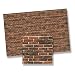 World Model Dollhouse Minaiture 1:24 Scale Antique Brick Wall Sheet