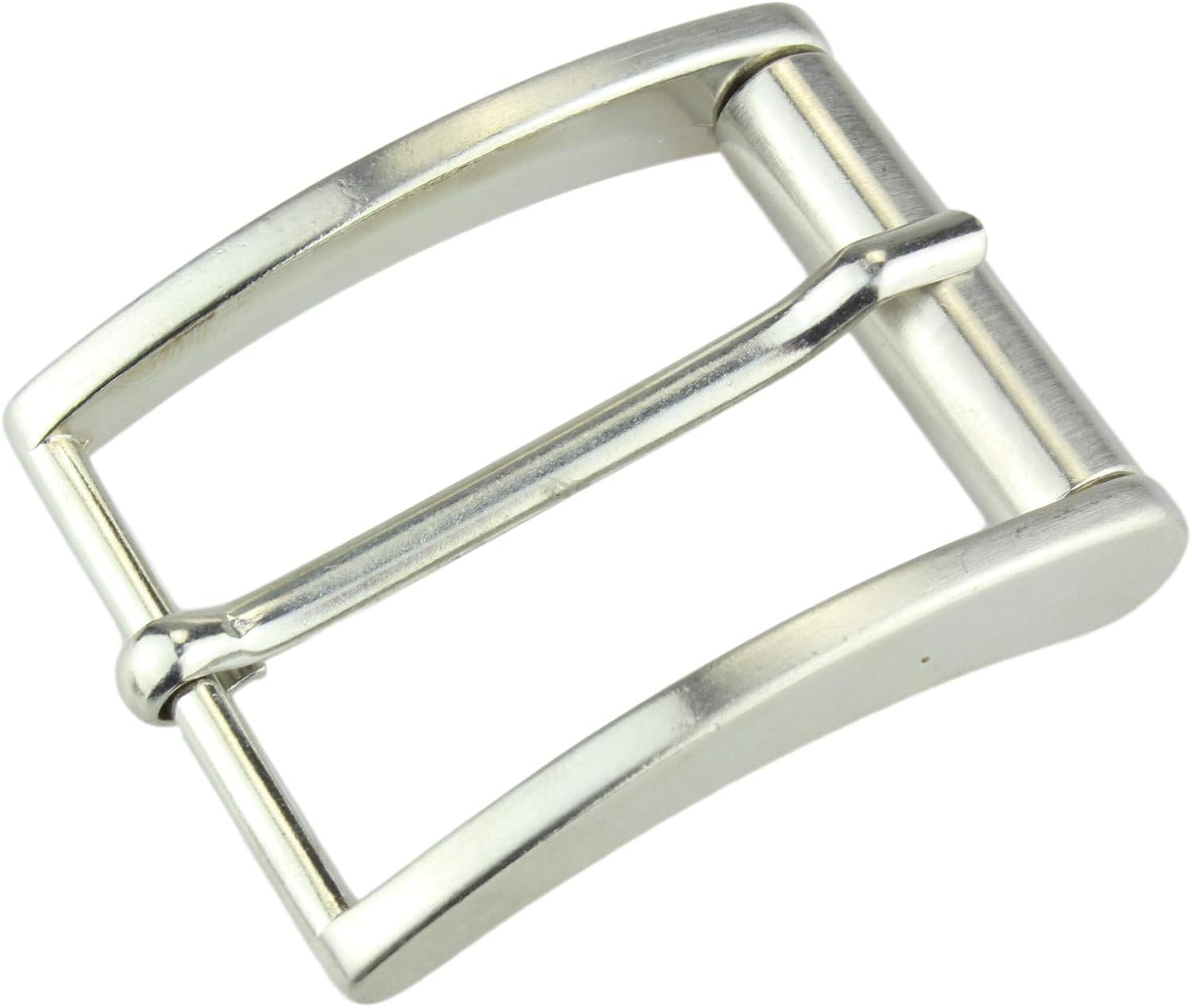 2Store24 Edelstahl Gürtelschnalle in silber für Wechselgürtel bis 4cm ...