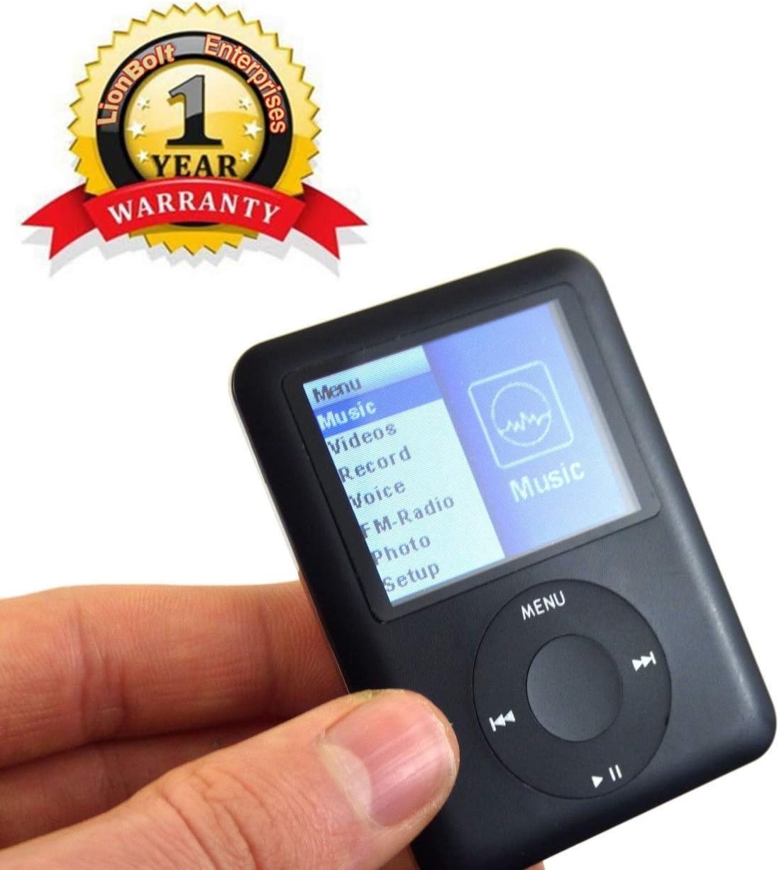 Music Digital MP4 Screen Music Player Lossless Audio & Video Player Fm Radio Recording E-Book Reading SD Card Read & Play