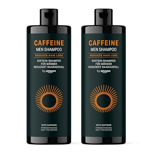 by Amazon Men’s Caffeine Shampoo, 2 x 400 ml