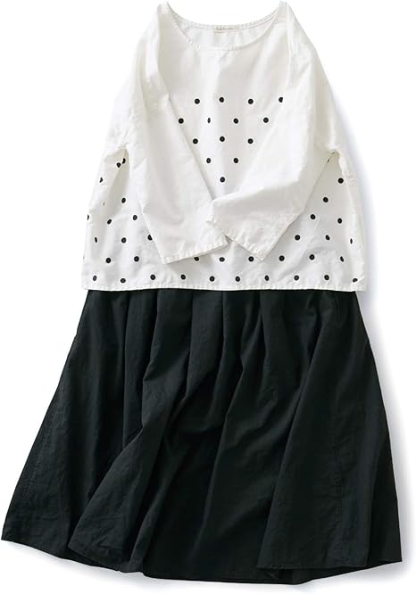 Amazon サニークラウズ 水玉トップスと津田さんコーディネイト レディース Mt 身幅64 総丈61cm スカート 通販