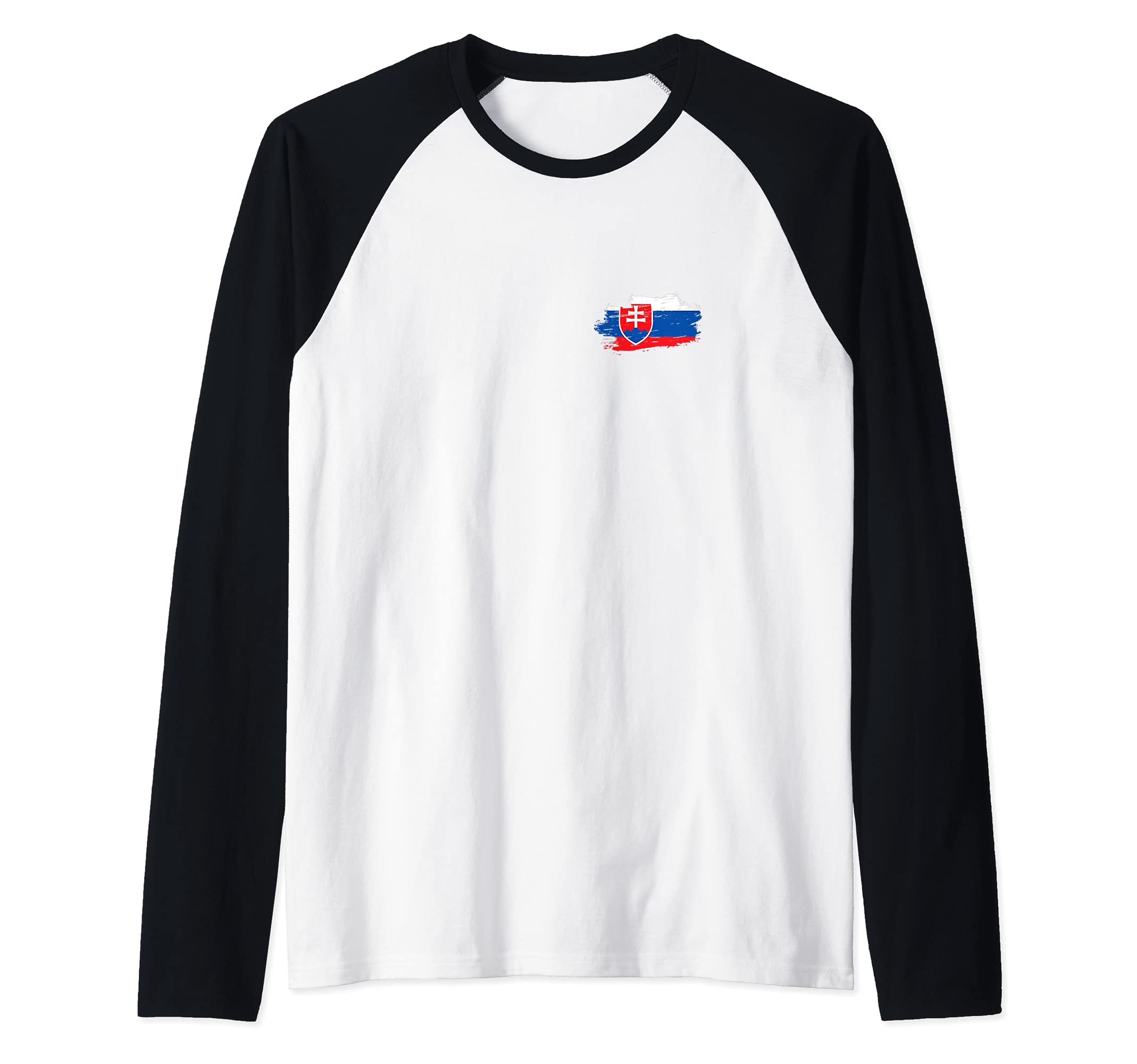 Flag Slovakia Raglan Baseball Tee