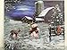 OSW Snowman, Deer and Barn Scene LED Art Canvas Light up Picture Winter Holiday