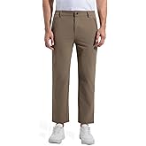 AbleTree Men's 27" Inseam Hybrid Pants Stretch Golf Chino,Versatile Outdoor Hiking Travel Casual Dress Pants Straight Fit