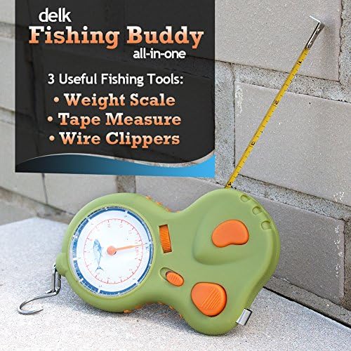 New Delk Fishing Buddy All in One Wire clippers&amp;weight scale&amp;tape measure