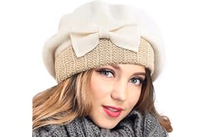 VECRY Women's 100% Wool Bucket Hat Felt Cloche Beret Dress Winter Beanie Hats