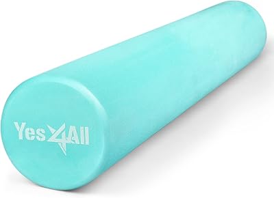 Yes4All Foam Roller Ultra Lightweight 12/18/24/36 inch EVA Closed Cell