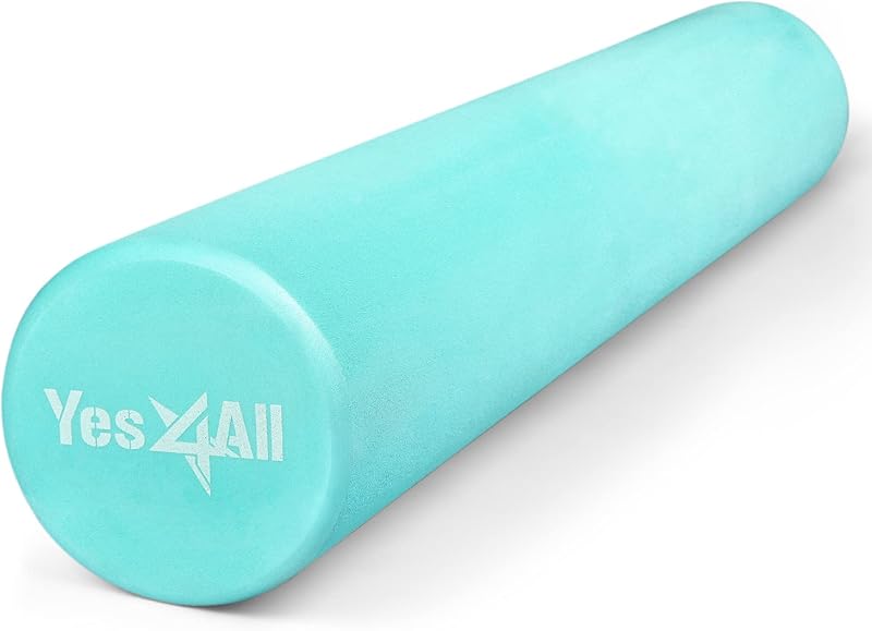 Yes4All Foam Roller Ultra Lightweight 12/18/24/36 inch EVA Closed Cell
