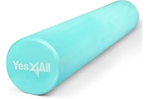 Yes4All EVA Firm Foam Roller for Back - Round Back Roller for Exercise, Yoga & Pilates 12/18/24/36 inch