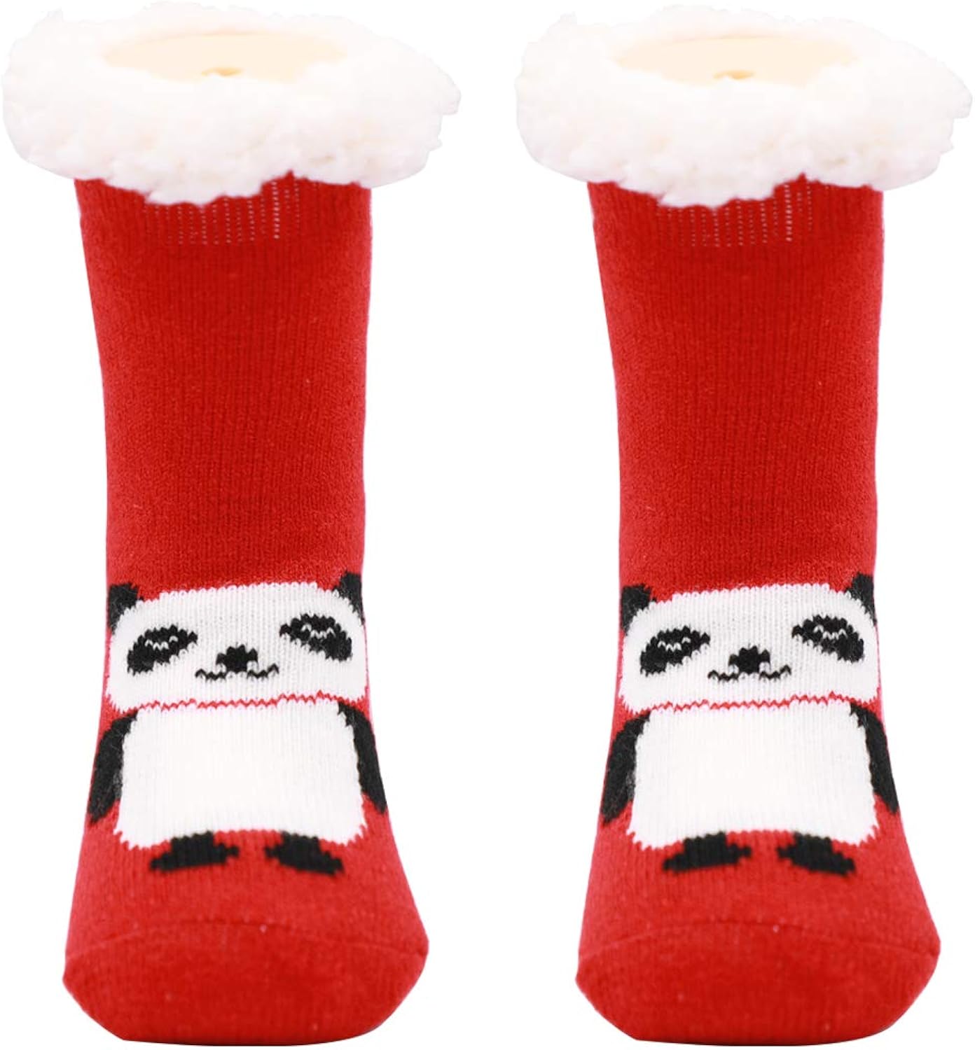 Gather Other Little Girls Boys Slipper Socks Soft Warm Thick Fleece lined For Child Toddler Winter Home Christmas Socks