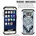 S7 Case, Galaxy S7 Case, MagicSky [Shock Absorption] Studded Rhinestone Bling Hybrid Dual Layer Armor Defender Protective Case Cover for Samsung Galaxy S7 (Flower)