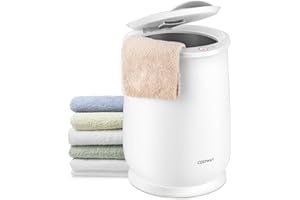 COSTWAY Towel Warmer for Bathroom, 21L Large Towel Warmer with Flip-top Lid, Child Safety Lock, 1H Auto Shut Off, for Towels,