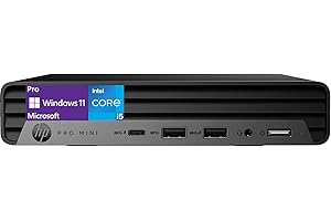 OEMGENUINE HP Pro Mini 400 G9 Business Desktop Intel 14 Core i5-13500T, (Beats Intel i7-12700T), 16GB RAM, 512GB NVMe, WiFi 6 + BT, RJ-45, 2X DP Port, HDMI, Wired Keyboard & Mouse, Win 11 Pro