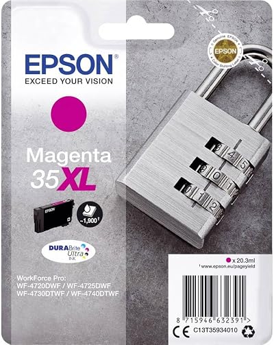 Epson 35XL Magenta High Yield Ink Cartridge Claria Photo HD Genuine