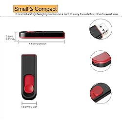 MAKACTUA 32GB USB Flash Drive, USB 2.0 Memory Stick