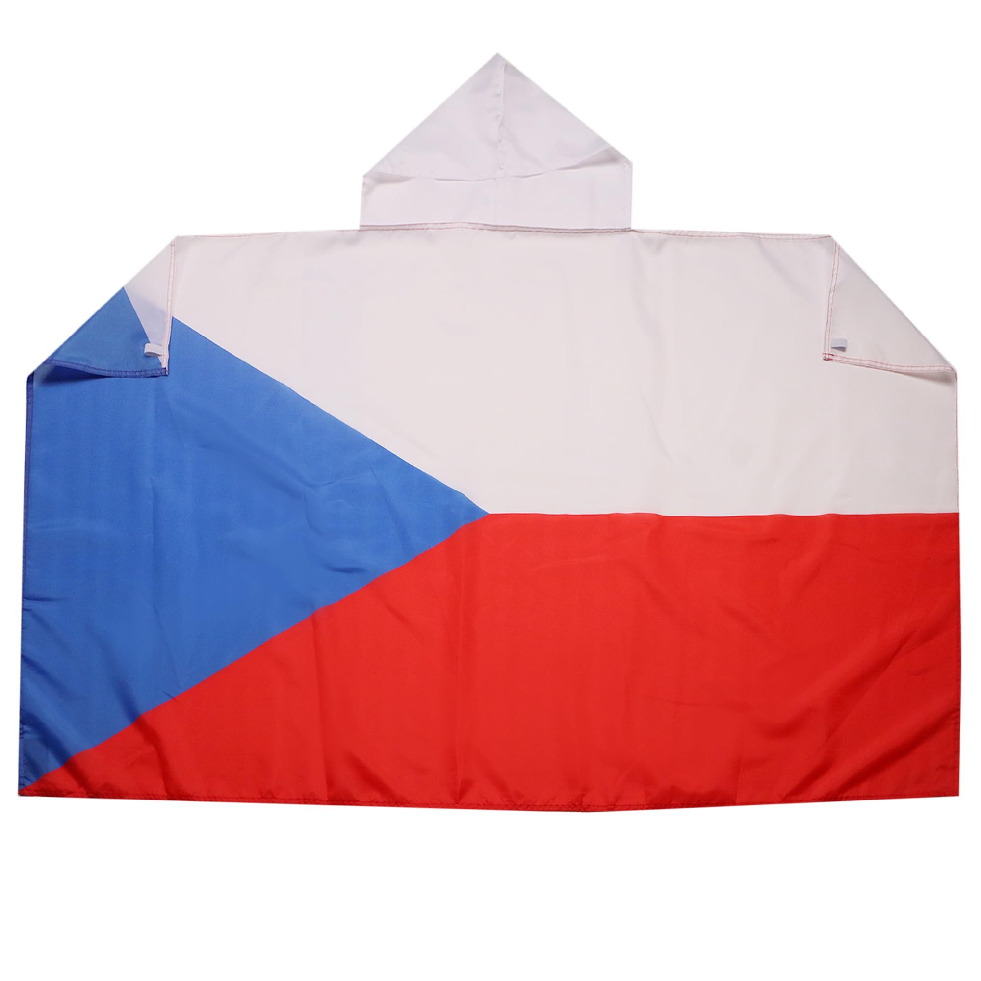 AZ FLAG - Czech Republic Body Flag - 3x5 Ft - Czech Cap Flag - 100% Polyester with Inegrated Sleeves and Hood - Vivid Colors - 3' x 5' Feet - 150x90 Cm