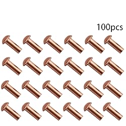 Aicosineg 100Pcs Solid Rivet 0.31inch Length Rivets