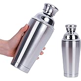 JWJIUEJIU 21oz Cocktail Shaker - Insulated Double Wall, Martini Shaker, Drink Shaker, No Stuck Twist Lid, Leakproof, Built-in Strainer, Perfect for Home Bar
