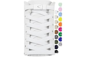 Stepace 2 Pairs Elastic Shoe Laces for Sneakers No Tie Shoelaces for Adults and Kids 5/16" Wide One Size Fit All