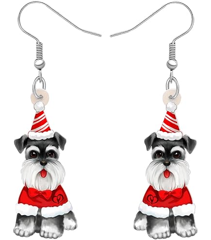 Weihnachts-Gartenflagge Mit Schnauzer-Hunden – Doppelseitig, 30x45 Cm, Festlich